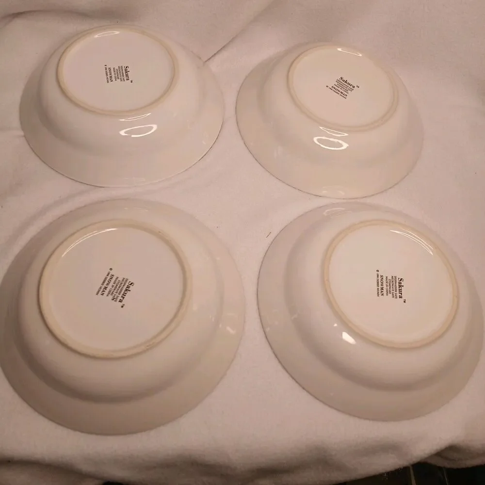 4 Coupe Soup Bowls Debbie Mumm Sakura 7